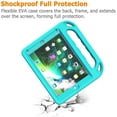 thumbnail image 4 of AVAWO Kids Case for iPad 9.7 2018/2017 & iPad Air 2 - [Built-in Screen Protector][Light Weight Handle] Shockproof Stand Case for iPad 9.7 inch 2018(6th Generation) / 2017(5th Gen) - Turquoise, 4 of 10