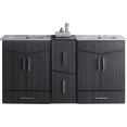 thumbnail image 1 of Imaginations Américaines 61,5 pouces W Vanity Set  Gris, 1 of 1