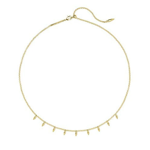 Kendra Scott Addison Adjustable Length Choker Necklace for Women, Fashion Jewelry, 14k Gold-Plated