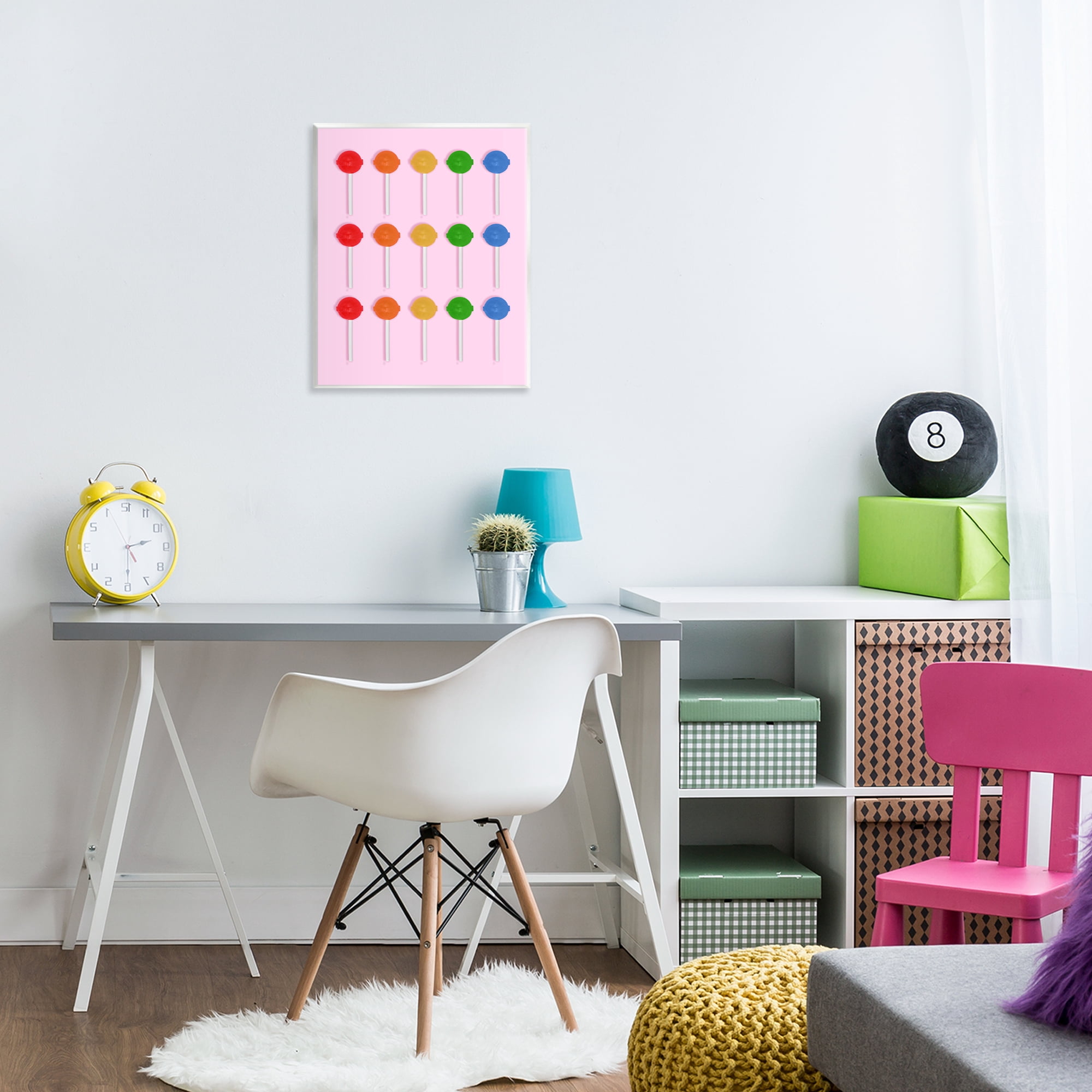 Stupell Industries Candy Pops on Light Pink Wall Plaque Art, design by LISH Creative