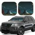 thumbnail image 1 of Vsdgher Farm Dog Duck Moonlight Print Car Windshield Sun Shade, Reflective Sunshade Window Sunshade Sun Visor Protector Fit for Cars,Trucks,SUVs-Medium, 1 of 6