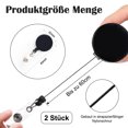 thumbnail image 4 of Portacredenciales con llavero y cierre de cadena de plástico, apto para entornos de trabajo activos, clip giratorio de 360 grados para una comodidad inigualable, 4 of 7