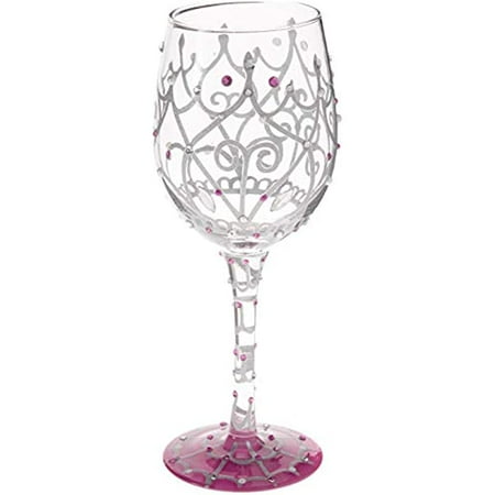 

Lolita My Tiara Artisan Painted Wine Glass Gift