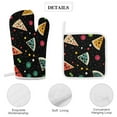 thumbnail image 4 of Fun Pizza Heat Resistant Microwave Oven Gloves Set for BBQ Baking Grilling,Baking Gifts Cooks for Women,Housewarming Gifts for New Home, 4 of 6