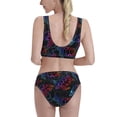 thumbnail image 3 of Picia Sea Turtle Women's High Waisted Bikini Scoop Neck Swimsuit Two Pieces Bathing Suit-, 3 of 8