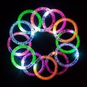 20 PACK Glow in the Dark Party Supplies,10 Glow Bracelet & 10 LED Headbands