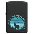thumbnail image 2 of Zippo Buck Wear™ Use Your Outside Voice Design Black Matte Pocket Lighter, 2 of 6
