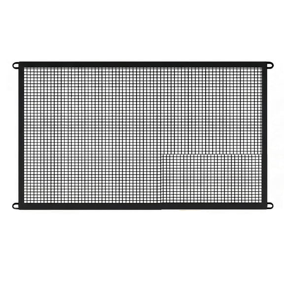 ZHZFKQ Pet Gate Mesh – No-Drill Easy Install, Good Helper,Portable Folding Dog Safety Fence for Stairs & Doorways, 43.3″ W x 28.3″ H with 4 Adhesive Hooks