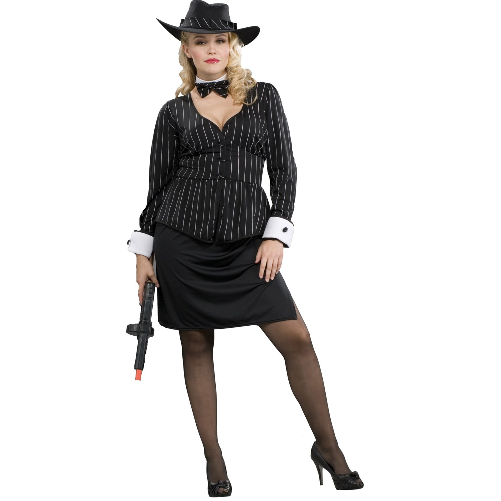 Women's Gangster Plus Size Costume - Walmart.com - Walmart.com