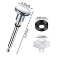 thumbnail image 3 of 1/2/3Set Tub Spout Diverter Kit, Includes 2Diverter Stems, 2Cup Seals and 2Gaps, Bathroom Shower Bathtub Faucet Leaky Faucet Renovate Replacement Parts, 3 of 7
