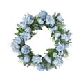thumbnail image 2 of Artificial Wreath Front Door Wreath Garland 17.72inch Floral Summer Wreaths Flower Wreaths for Wedding Farmhouse Indoors Living Room Garden blue, 2 of 8