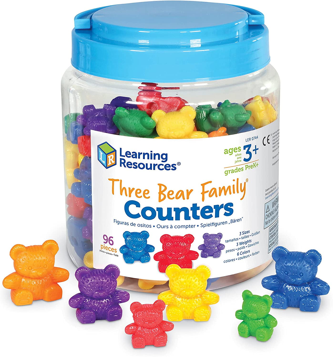 Pattern & Play Activity Set 60pcs Learning Resources Bear Family Sort 