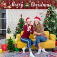 thumbnail image 4 of Riforla Joyeux Noël Bannière Décorations de Jardin Extérieures Grandes Panneaux Suspendus Rouges pour Noël Décoration de Maison Extérieure Ou Intérieure Fête à la Maison (1 Pce) Drapeaux Bannières Accessoires C, 4 of 7