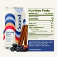thumbnail image 2 of Sound Organic Sparkling Water with Tea + Botanicals, Blueberry and Cinnamon Hibiscus Tea, Unsweetened, Whole30, Non-GMO, Zero Calories - 12 fl oz, Pack of 12, 2 of 6