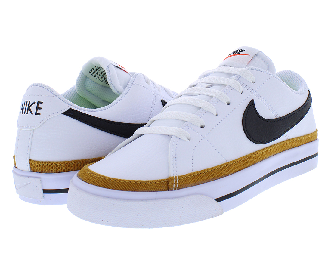 Nike Women’s Court Legacy Next Nature Shoes, White/Black/Black, 9.5