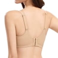 thumbnail image 3 of Gkeoshab Women's Bras Women's No Gap Seamless Bra Control Minimizer Underwire Bra Beige L, 3 of 7