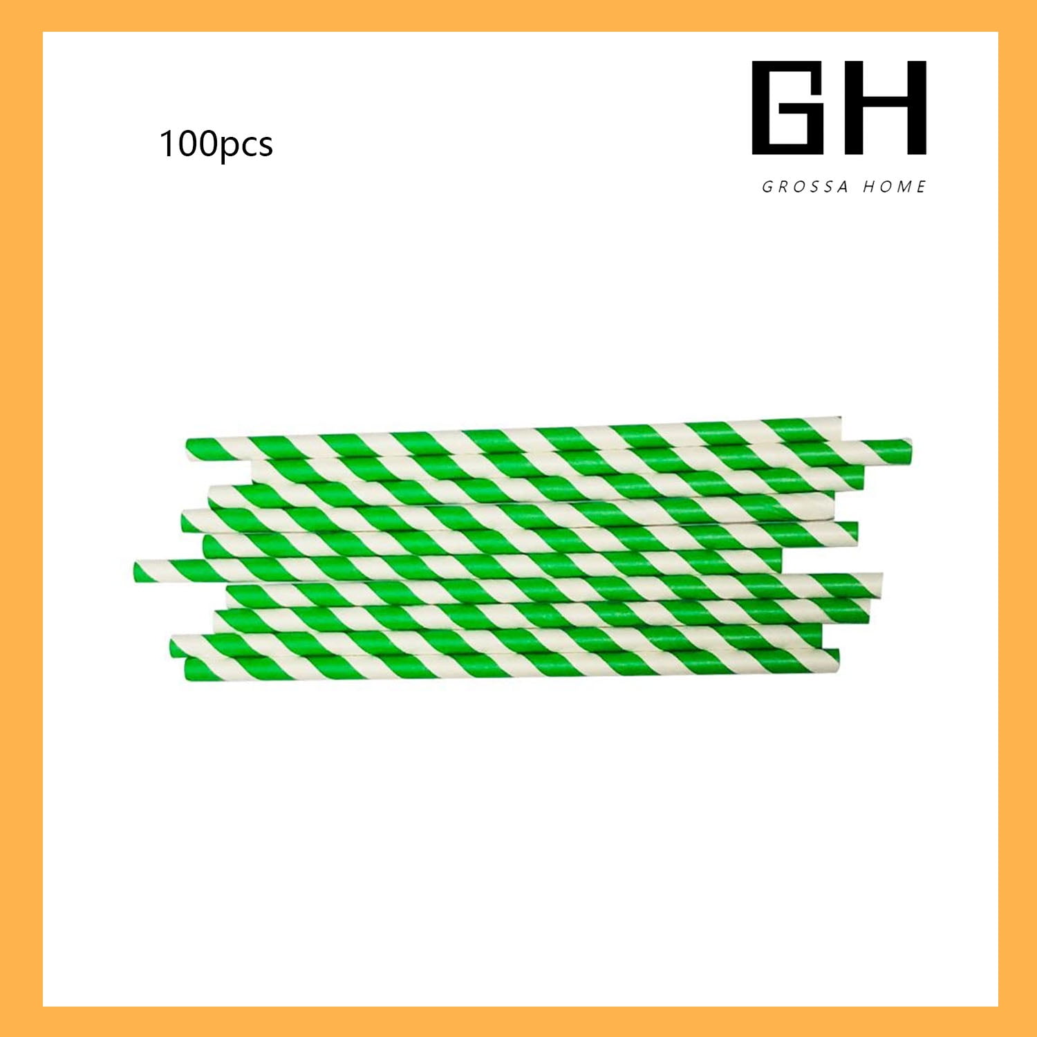 Paper Straws Bulk, 100 Kraft Box Pack Coktail Straw for Holiday Drinking