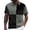 Army Green, variant on CAIVO Polo Shirts For Men Color Blocked Casual Loose Comfortable Trendy Patchwork Business Lapel Button Short Sleeve Shirt Classic Fit Golf Tops For Vacation , XXL