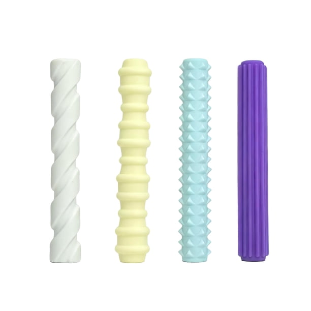 4 piezas de agarres de silicona para lápices, fundas ergonómicas con textura para niños y adultos, alivian la ansiedad, funda para lápices que permite escribir con suavidad