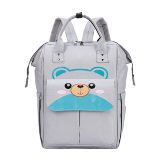Bolsa de pañales de gran capacidad para mamá, mochila de viaje, bolsa de lactancia para el cuidado del bebé, impermeable, bolsa de viaje al aire libre para cochecito