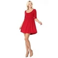thumbnail image 3 of Women's Trendy Style Baby Doll Solid Dress, 3 of 5