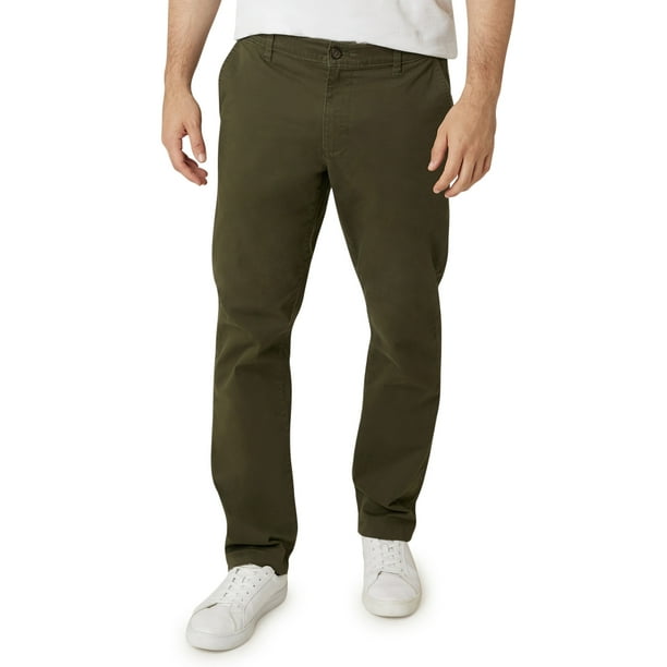 Chaps Men's 5Pocket Stretch Twill Slim Straight Coastland Wash Pant