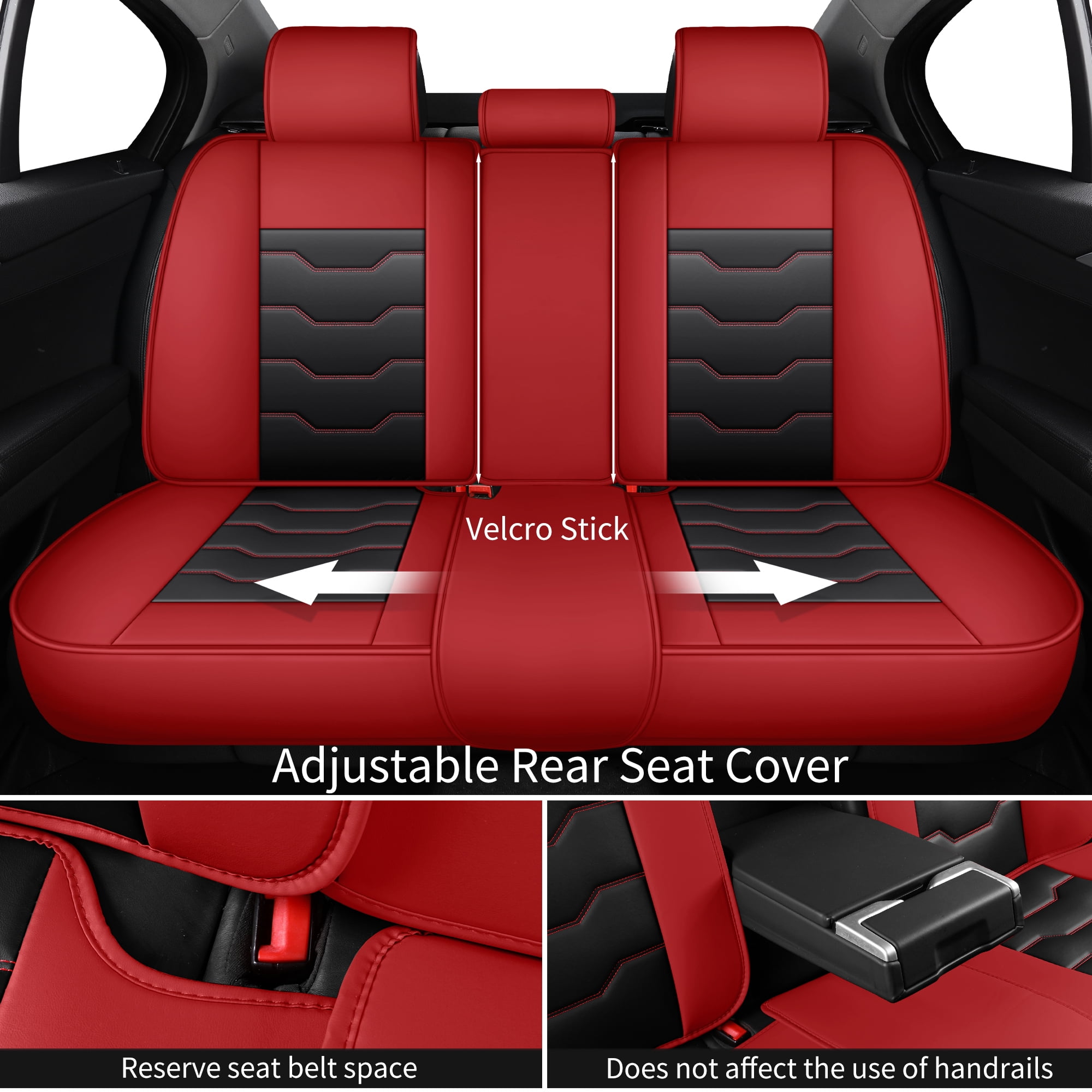 Car Seat Covers for Toyota RAV4 2018 Perfect Fit for Car Seats, Waterproof Faux Leather, Protecting Car Interiors, 5-Seat Full Set, Easy Installation