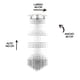 thumbnail image 5 of Candil de Cristal Cortado Gamalux Williams Krystal Flecha de 5 Luces, 5 of 5