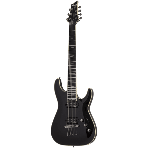 Schecter 2564 C-7 Blackjack Black Gloss Electric Guitar