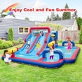 thumbnail image 2 of Gymax Inflatable Water Slide Park Kids Bounce House Climbing Jumping with 950W Blower, 2 of 9