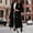 Black, variant on UTTOASFAY Coat Womens Autumn and Winter Lapel Woolen Cloth Coat Trench Jacket Long Overcoat Outwear Black 6(M)