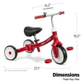 thumbnail image 3 of Tricycle pour Tout-Petit Radio Flyer Triple Jeu Tricycle Rouge 1-3 Ans, 3 of 9