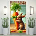 thumbnail image 4 of Nmdmisc Easter Bunny Door Banner,Easter Bunny Door Cover Wreath Egg Easter Door Banner Accessory Hanging Banner Sign Decoration for Happy Easter Party Favors (Banner,35.4"X70.8"), 4 of 6