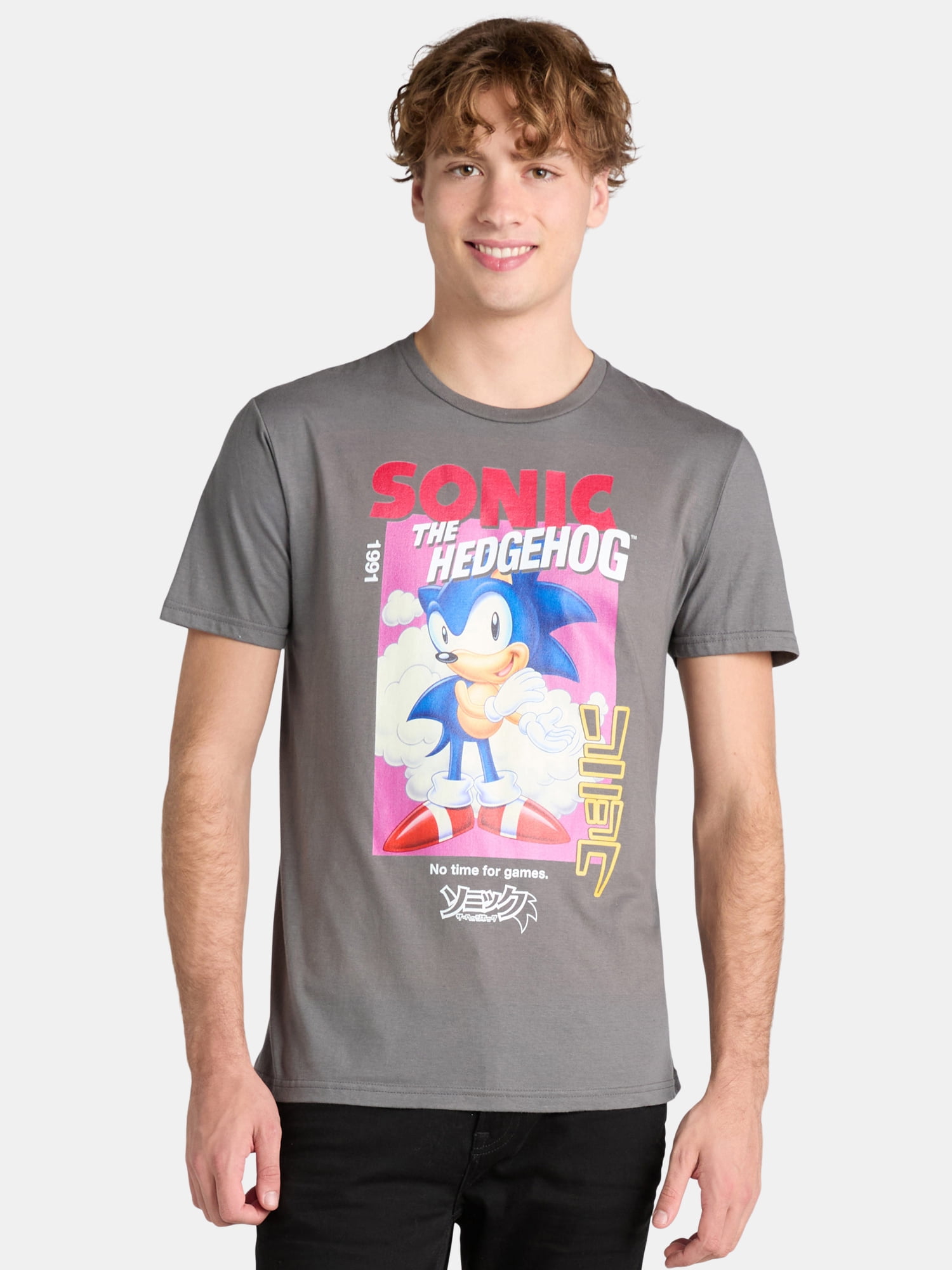 Sonic the Hedgehog Men's & Big Men's Graphic Tee Shirts, 2-Pack, S