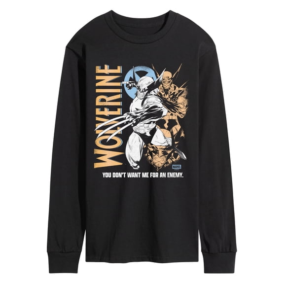 Wolverine - Don't Want Me For An Enemy - Men's Long Sleeve Graphic T-Shirt
