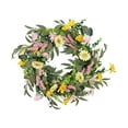 thumbnail image 2 of TISHITA Artificial Daisy Flower Green Eucalyptus Leaves Wall Decor Spring Wreath Front Door for Festival Garden Valentine's Day Party, 2 of 8