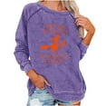 thumbnail image 2 of Meichang Sweatshirts pour Femmes Sans Capuche Manches Longues Col Rond Pull Confortable Mignon Graphique Automne Sweatshirts Légers Raglan, 2 of 4