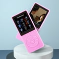 thumbnail image 2 of MP3 Player, Music Player with 16GB Micro SD Card, Build-in Speaker/Photo/Video Play/Voice Recorder/FM Radio/E-Book Reader, Supports up to 128GB, Pink, 2 of 7
