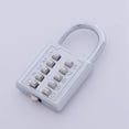 thumbnail image 4 of 10X Anti-Theft Button Combination Padlock Digit Push Password Lock Zinc Alloy Security Lock Suitcase Luggage Coded Lock, 4 of 7