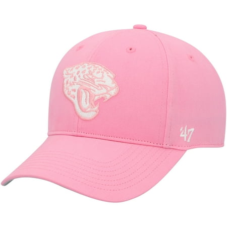 Girls Youth 47 Pink Jacksonville Jaguars Rose MVP Adjustable Hat