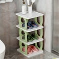thumbnail image 3 of Miogawg Shoe Rack, Stackable Shoe Organizer, Stable And Space-Saving Shoe Storage Cabinet, For Kids Door Small Spaces, Closet And Entryway, 3 of 6