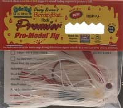 Strike King Premier Pro-Model Jig 3/8oz Spinnerbait White Silver Flake Bass Jig