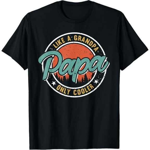 Funny Papa Design For Grandpa Papi Papaw From Grandkids Papa T-ShirtMen and women, White Black T-shirt, size: Extra large S-783XL