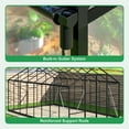 thumbnail image 7 of MUCHANT 10x16 FT Greenhouse for Outdoors, Walk-in Large Aluminum Frame Greenhouse with Quick Setup Structure and Roof Vent for Garden Backyard, Black, 7 of 7