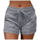 thumbnail image 1 of MKLEKYY Pantalones Cortos de Mezclilla para Mujer, Moda Informal, Lisos, Deportivos, con Bolsillo y Cordón, Suaves, Cómodos y Sueltos, para Yoga, 1 of 4