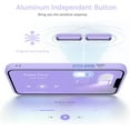 thumbnail image 3 of for iPhone 12/12 Pro Case, [Compatible with Magsafe] Super Soft Silicone Translucent Phone Case Cover for iPhone 12 6.1 inch, Purple, 3 of 13