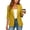 Yellow, variant on Women's Solid Color Long Sleeve Cardigan Jacket Casual Fashion Outerwear Top
