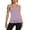 Light Purple, variant on Women's Seamless Workout Tank Top with Built In Bra Side Pockets for Yoga Running Fitness Dance White L