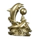 thumbnail image 3 of Estatuilla de delfín, adorno de escritorio, estatua decorativa de vida marina de resina, escultura de Animal marino para entrada, gabinete de chimenea Estilo B, 3 of 8