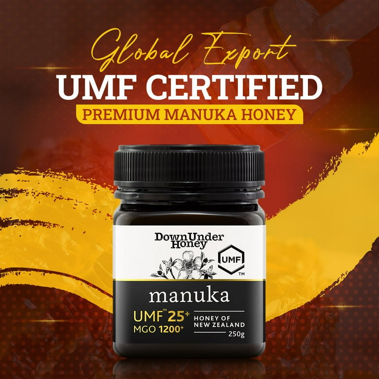UMF 25+ Manuka Honey (MGO 1200+) 250g - Walmart.com